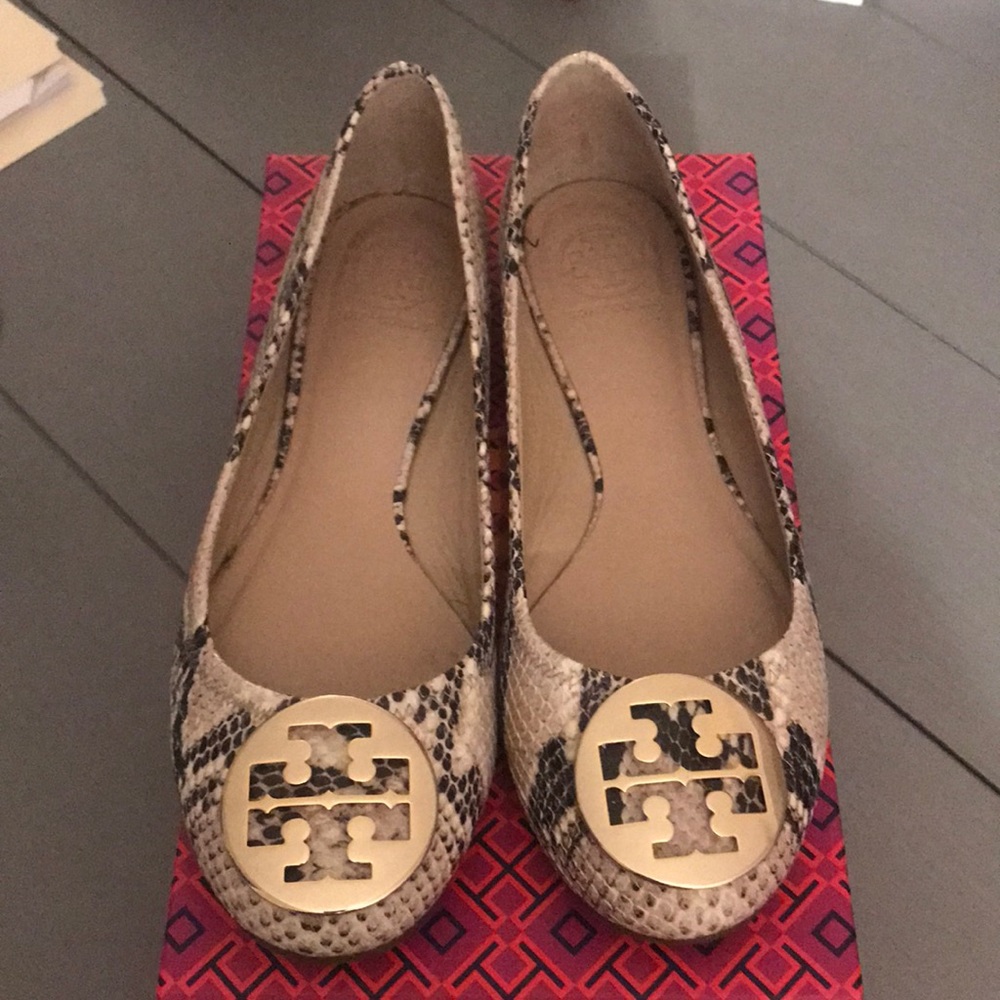 Tory Burch Reva Ballet - Roccia Python